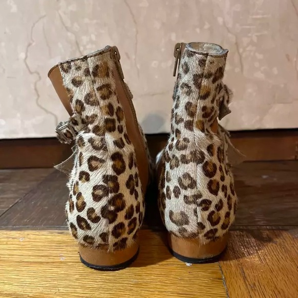 Fluevog time Jean custom tan/leopard color 7 - Picture 3 of 3